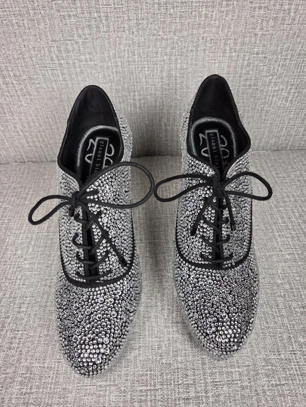RARE Gianni Bini 20th Anniversary Keevie Women's 10 Rhinestone Platform Heels